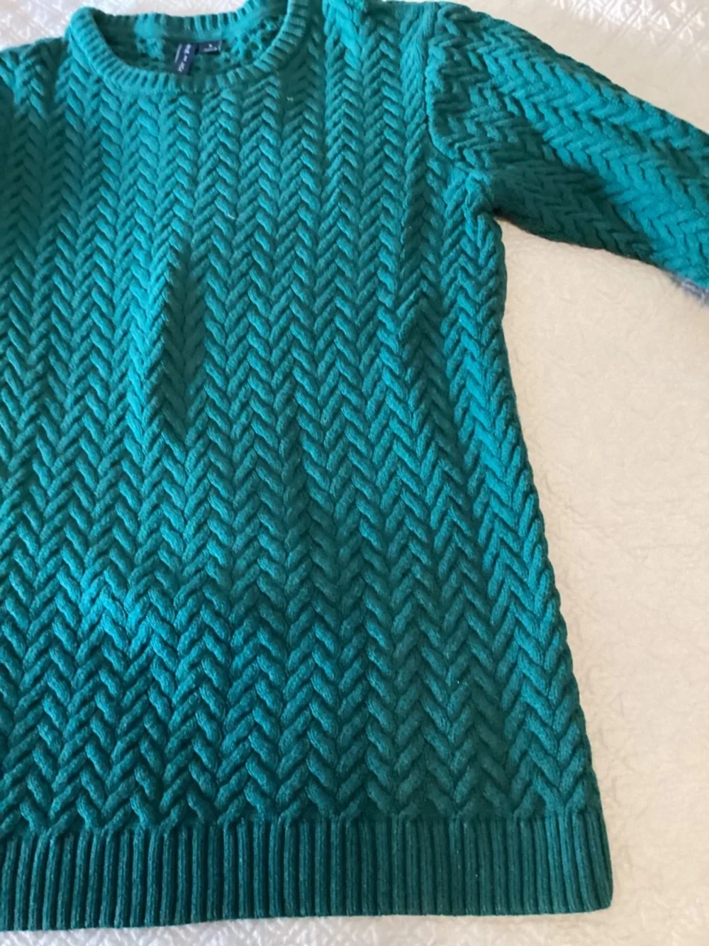Janie and Jack boys size 16 green cable knit sweater